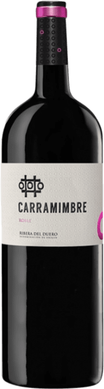 19,95 € Free Shipping | Red wine Carramimbre Oak D.O. Ribera del Duero Castilla y León Spain Tempranillo, Cabernet Sauvignon Magnum Bottle 1,5 L