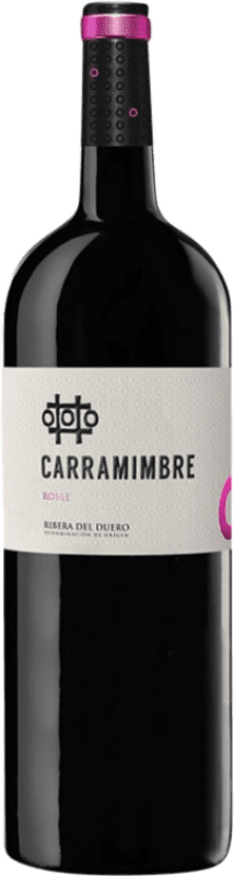 21,95 € Spedizione Gratuita | Vino Rosso Carramimbre Rovere D.O. Ribera del Duero Castilla y León Spagna Tempranillo, Cabernet Sauvignon Bottiglia Magnum 1,5 L