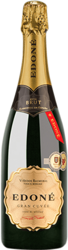 29,95 € 免费送货 | 白起泡酒 Balmoral Edoné Grande Cuvée I.G.P. Vino de la Tierra de Castilla 卡斯蒂利亚 - 拉曼恰 西班牙 Pinot Noir — 黑皮诺, Chardonnay — 莎当妮 大瓶 — Magnum 1,5 L