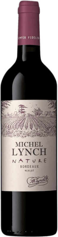 13,95 € Spedizione Gratuita | Vino rosso Michel Lynch Nature Rouge A.O.C. Bordeaux bordò Francia Merlot Bottiglia 75 cl