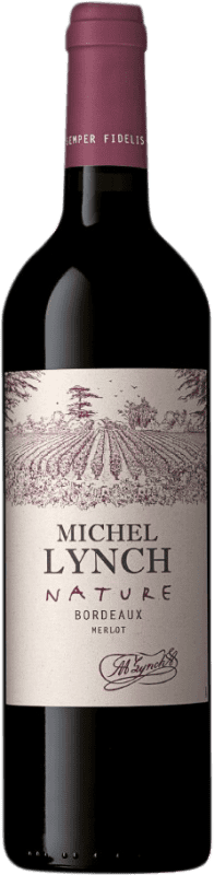 12,95 € Envío gratis | Vino tinto Michel Lynch Nature Rouge A.O.C. Bordeaux Burdeos Francia Merlot Botella 75 cl