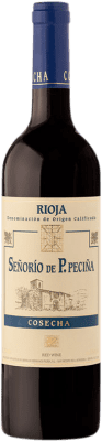 10,95 € Бесплатная доставка | Красное вино Hermanos Peciña Señorío de P. Peciña Tinto D.O.Ca. Rioja Ла-Риоха Испания Tempranillo, Graciano, Grenache Tintorera бутылка 75 cl