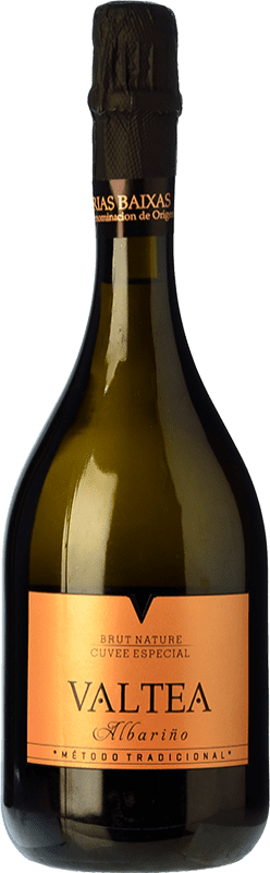 21,95 € 免费送货 | 白起泡酒 Valtea Brut Nature — 天然干型起泡酒 Cuvée, 特别 D.O. Rías Baixas 加利西亚 西班牙 Albariño — 阿尔巴利诺 瓶装 75 cl