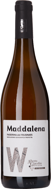 18,95 € Envio grátis | Vinho branco Alberto Giacobbe Maddalena I.G.T. Frusinate Lácio Itália Passerina Garrafa 75 cl