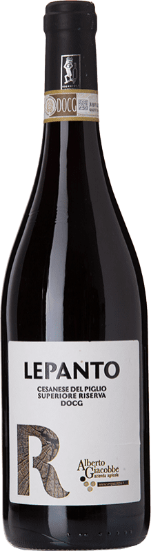 28,95 € Free Shipping | Red wine Alberto Giacobbe Lepanto Reserve I.G.T. Cesanese del Piglio Lazio Italy Cesanese Bottle 75 cl