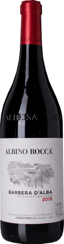 11,95 € 免费送货 | 红酒 Albino Rocca D.O.C. Barbera d'Alba 皮埃蒙特 意大利 Barbera 瓶子 75 cl