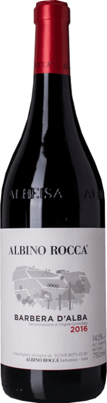 11,95 € Free Shipping | Red Wine Albino Rocca D.O.C. Barbera d'Alba Piemonte Italy Barbera 75 cl