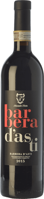 14,95 € 免费送货 | 红酒 Alessandro Motta D.O.C. Barbera d'Asti 皮埃蒙特 意大利 Barbera 瓶子 75 cl