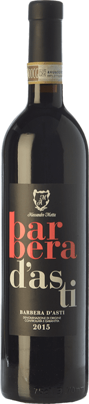 14,95 € Kostenloser Versand | Rotwein Alessandro Motta D.O.C. Barbera d'Asti Piemont Italien Barbera Flasche 75 cl