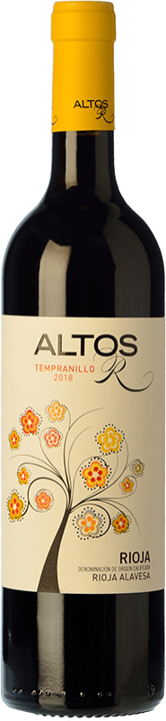 6,95 € 免费送货 | 红酒 Altos de Rioja 橡木 D.O.Ca. Rioja 拉里奥哈 西班牙 Tempranillo 瓶子 75 cl