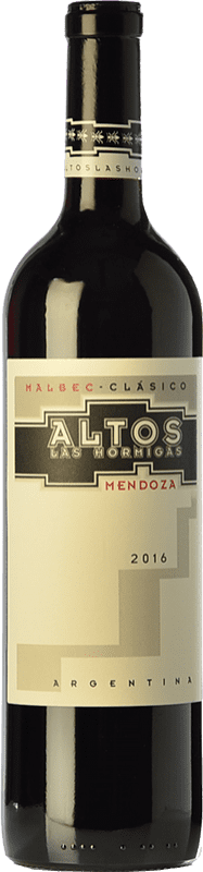 13,95 € 免费送货 | 红酒 Altos Las Hormigas 岁 I.G. Mendoza 门多萨 阿根廷 Malbec 瓶子 75 cl
