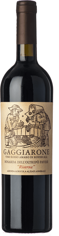 29,95 € Free Shipping | Red wine Annibale Alziati Gaggiarone Reserve D.O.C. Oltrepò Pavese Lombardia Italy Croatina, Rara Bottle 75 cl