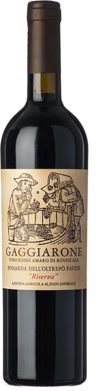 32,95 € Kostenloser Versand | Rotwein Annibale Alziati Gaggiarone Reserve — Gereift D.O.C. Oltrepò Pavese Lombardei Italien Croatina, Rara Flasche 75 cl