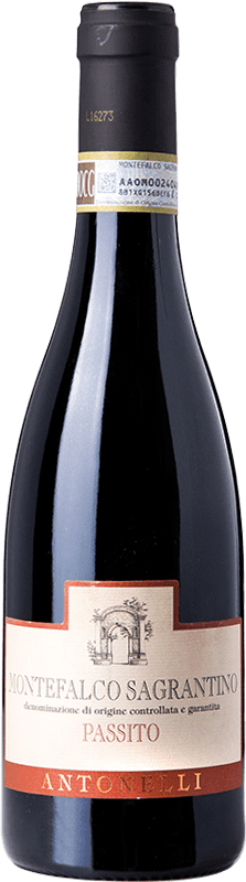 31,95 € Envio grátis | Vinho Doce Antonelli San Marco Passito D.O.C.G. Sagrantino di Montefalco Úmbria Itália Sagrantino Meia Garrafa 37 cl
