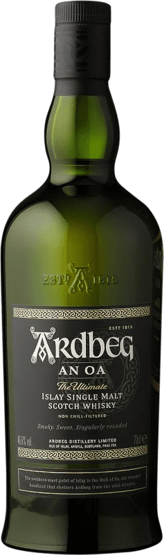 96,95 € 免费送货 | 威士忌单一麦芽威士忌 Ardbeg An Oa 艾莱 英国 瓶子 70 cl