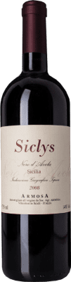 16,95 € Envio grátis | Vinho tinto Armosa Siclys D.O.C. Sicilia Sicília Itália Nero d'Avola Garrafa 75 cl