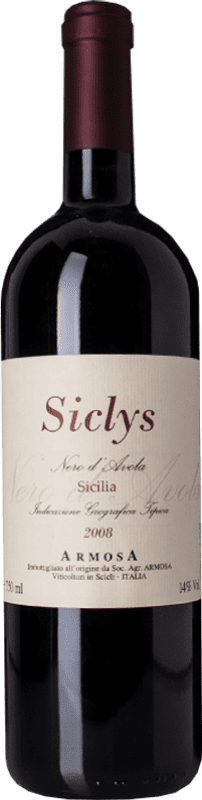 15,95 € Free Shipping | Red wine Armosa Siclys D.O.C. Sicilia Sicily Italy Nero d'Avola Bottle 75 cl
