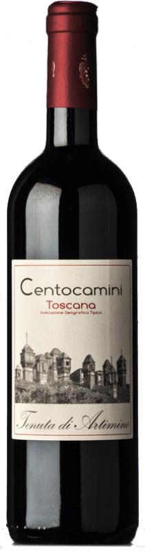 10,95 € 免费送货 | 红葡萄酒 Artimino Centocamini I.G.T. Toscana 托斯卡纳 意大利 Sangiovese — 桑娇维塞 75 cl