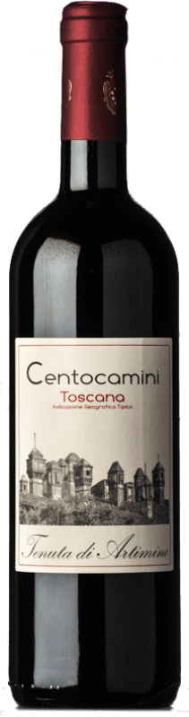 10,95 € Envio grátis | Vinho tinto Artimino Rosso Centocamini I.G.T. Toscana Tuscany Itália Sangiovese Garrafa 75 cl