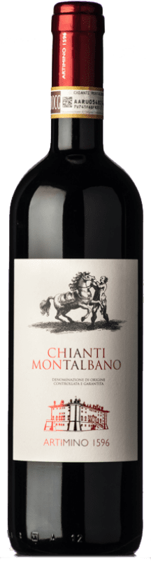 13,95 € Envío gratis | Vino tinto Artimino Montalbano D.O.C.G. Chianti Toscana Italia Sangiovese, Colorino, Canaiolo Botella 75 cl