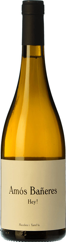 14,95 € Spedizione Gratuita | Vino bianco Amós Bañeres Hey! Catalogna Spagna Macabeo, Xarel·lo Bottiglia 75 cl