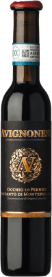 272,95 € Kostenloser Versand | Süßer Wein Avignonesi Occhio Pernice D.O.C. Vin Santo di Montepulciano Toskana Italien Sangiovese Halbe Flasche 37 cl