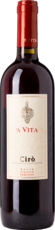 19,95 € 免费送货 | 红酒 'A Vita Rosso Classico Superiore D.O.C. Cirò 卡拉布里亚 意大利 Gaglioppo 瓶子 75 cl