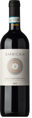 14,95 € Envío gratis | Vino tinto Barbicaia D.O.C. Rosso di Montepulciano Toscana Italia Prugnolo Gentile Botella 75 cl
