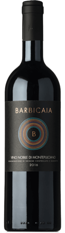 27,95 € Бесплатная доставка | Красное вино Barbicaia D.O.C.G. Vino Nobile di Montepulciano Тоскана Италия Prugnolo Gentile бутылка 75 cl