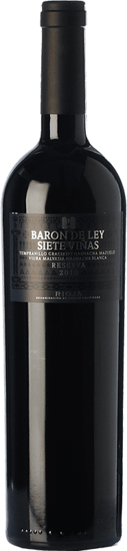 31,95 € Spedizione Gratuita | Vino rosso Barón de Ley 7 Viñas Riserva D.O.Ca. Rioja La Rioja Spagna Tempranillo, Grenache, Graciano, Mazuelo, Viura, Malvasía Bottiglia 75 cl