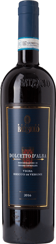 17,95 € Spedizione Gratuita | Vino rosso Beni di Batasiolo Bricco Vergne D.O.C.G. Dolcetto d'Alba Piemonte Italia Dolcetto Bottiglia 75 cl