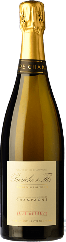 42,95 € 送料無料 | 白スパークリングワイン Bérêche Brut 予約 A.O.C. Champagne シャンパン フランス Pinot Black, Chardonnay, Pinot Meunier ボトル 75 cl