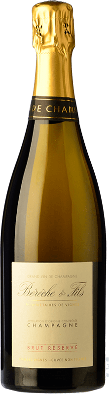 42,95 € Envoi gratuit | Blanc mousseux Bérêche Brut Réserve A.O.C. Champagne Champagne France Pinot Noir, Chardonnay, Pinot Meunier Bouteille 75 cl