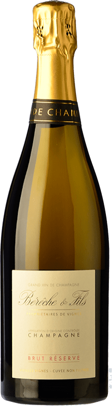 44,95 € Envoi gratuit | Vin Mousseux Blanc Bérêche Brut Réserve A.O.C. Champagne Champagne France Pinot Noir, Chardonnay, Pinot Meunier Bouteille 75 cl