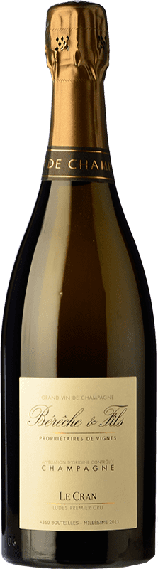 92,95 € Envío gratis | Espumoso blanco Bérêche Le Cran 1er Cru Brut Nature A.O.C. Champagne Champagne Francia Pinot Negro, Chardonnay Botella 75 cl