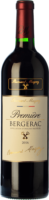 14,95 € 免费送货 | 红酒 Bernard Magrez Premiere 岁 A.O.C. Bergerac 法国 Merlot, Cabernet Franc 瓶子 75 cl