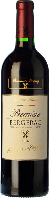 14,95 € Free Shipping | Red wine Bernard Magrez Première Aged A.O.C. Bergerac France Merlot, Cabernet Franc Bottle 75 cl