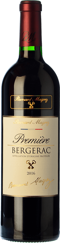 14,95 € Envío gratis | Vino tinto Bernard Magrez Première Crianza A.O.C. Bergerac Francia Merlot, Cabernet Franc Botella 75 cl