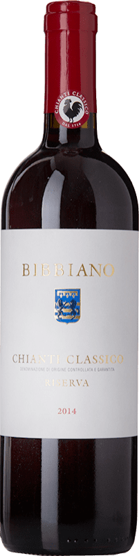 25,95 € Бесплатная доставка | Красное вино Bibbiano Резерв D.O.C.G. Chianti Classico Тоскана Италия Sangiovese бутылка 75 cl