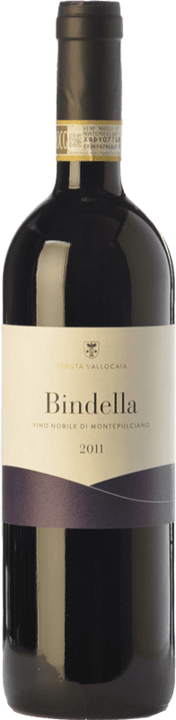 21,95 € 免费送货 | 红酒 Bindella D.O.C.G. Vino Nobile di Montepulciano 托斯卡纳 意大利 Prugnolo Gentile 瓶子 75 cl