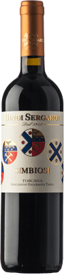 35,95 € 免费送货 | 红葡萄酒 Bindi Sergardi Simbiosi I.G.T. Toscana 托斯卡纳 意大利 Merlot — 梅洛, Cabernet Sauvignon — 赤霞珠 75 cl
