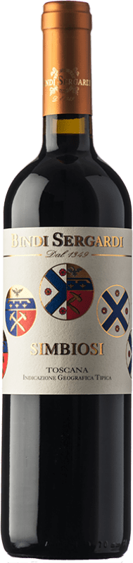 33,95 € Envoi gratuit | Vin rouge Bindi Sergardi Rosso Simbiosi I.G.T. Toscana Toscane Italie Merlot, Cabernet Sauvignon Bouteille 75 cl
