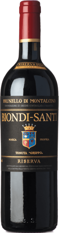 816,95 € Envio grátis | Vinho tinto Biondi Santi Reserva D.O.C.G. Brunello di Montalcino Tuscany Itália Sangiovese Garrafa 75 cl