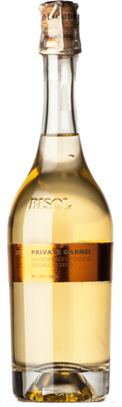 23,95 € 送料無料 | 白のスパークリングワイン Bisol Private Garnei Zéro Dosage — Brut Nature — ゼロ・ドサージュ D.O.C.G. Prosecco di Conegliano-Valdobbiadene ベネト イタリア Glera — グレラ ボトル 75 cl
