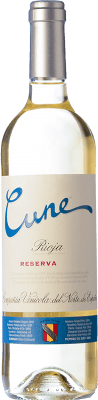 19,95 € 免费送货 | 白酒 Norte de España - CVNE Cune Blanco 预订 D.O.Ca. Rioja 拉里奥哈 西班牙 Viura 瓶子 75 cl