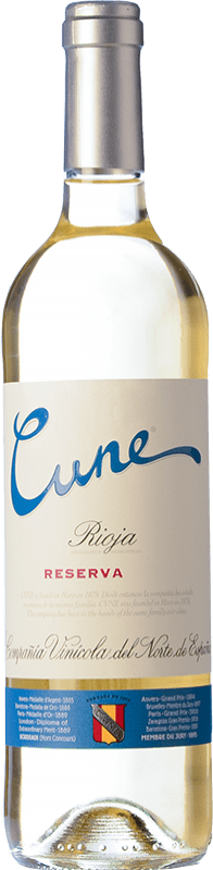 21,95 € Spedizione Gratuita | Vino Bianco Norte de España - CVNE Cune Riserva D.O.Ca. Rioja La Rioja Spagna Viura 75 cl