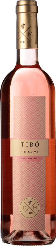 6,95 € Free Shipping | Rosé wine Bodega de Moya Tibó Rosado D.O. Utiel-Requena Valencian Community Spain Monastrell, Bobal Bottle 75 cl