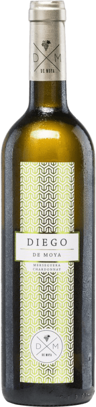 19,95 € 免费送货 | 白酒 Bodega de Moya Diego 岁 D.O. Utiel-Requena 巴伦西亚社区 西班牙 Chardonnay, Merseguera 瓶子 75 cl