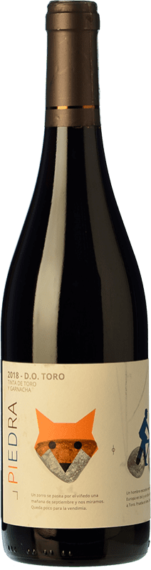 9,95 € Kostenloser Versand | Rotwein Estancia Piedra Eiche D.O. Toro Kastilien und León Spanien Tempranillo, Grenache Flasche 75 cl