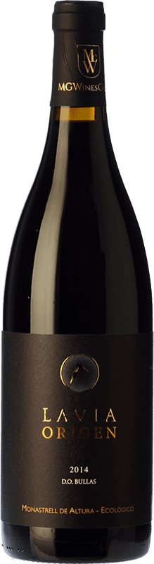 32,95 € Free Shipping | Red wine Lavia Origen Aged D.O. Bullas Spain Monastrell Bottle 75 cl